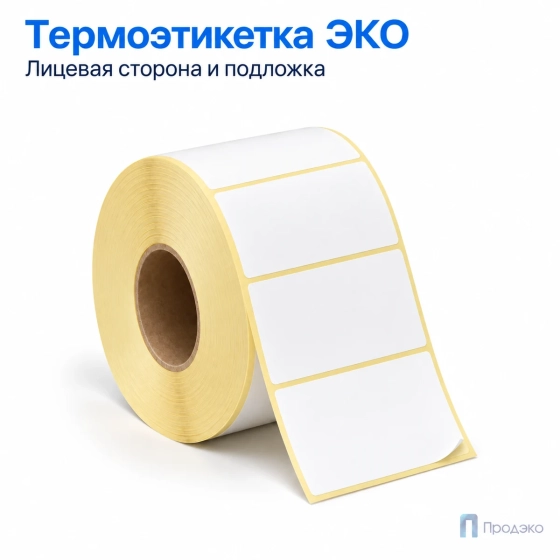 Термоэтикетка ЭКО 58х40 мм (2000 шт, втулка 40 мм)