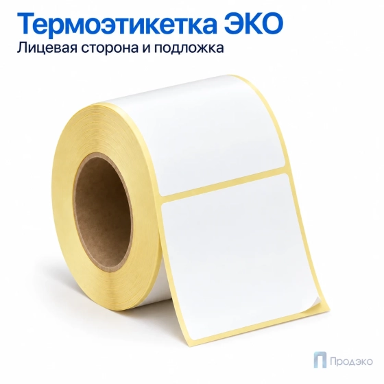 Термоэтикетка ЭКО 58х40 мм (500 шт, втулка 40 мм)