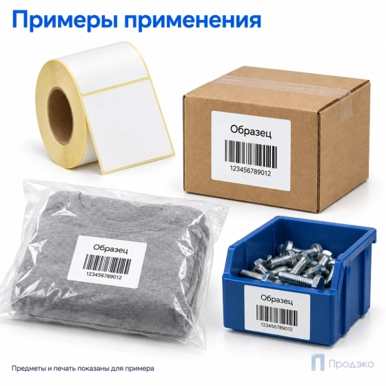Термоэтикетка ЭКО 90х70 мм (500 шт, втулка 40 мм)
