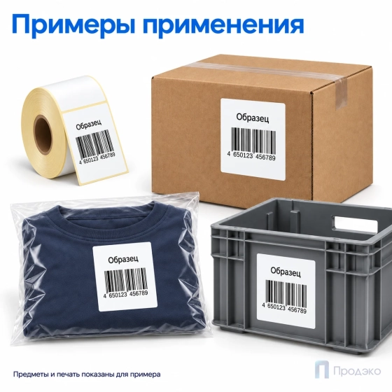 Термоэтикетка ЭКО 58х80 мм (1000 шт, втулка 40 мм)