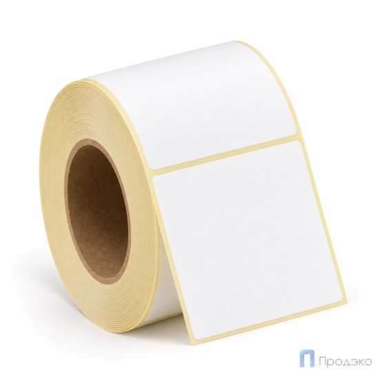 Термоэтикетка ЭКО 50х50 мм (500 шт, втулка 40 мм)