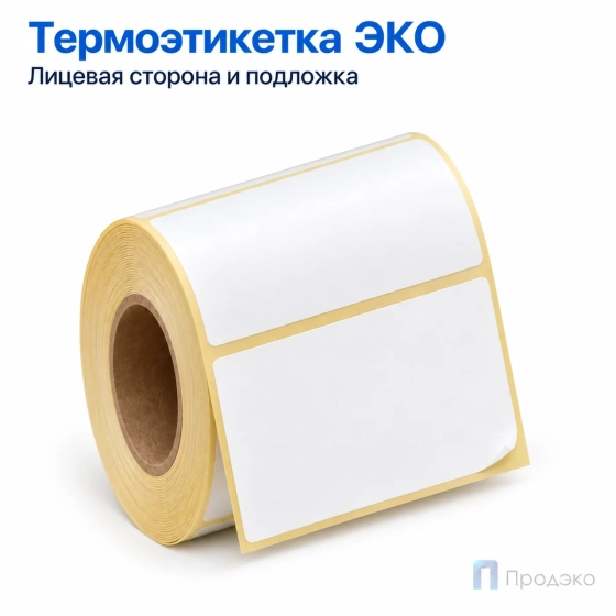 Термоэтикетка ЭКО 58х30 мм (400 шт, втулка 26 мм)