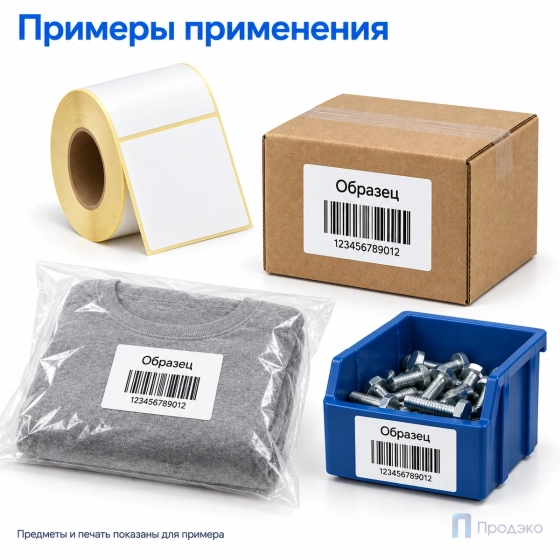 Термоэтикетка ЭКО 90х60 мм (500 шт, втулка 40 мм)