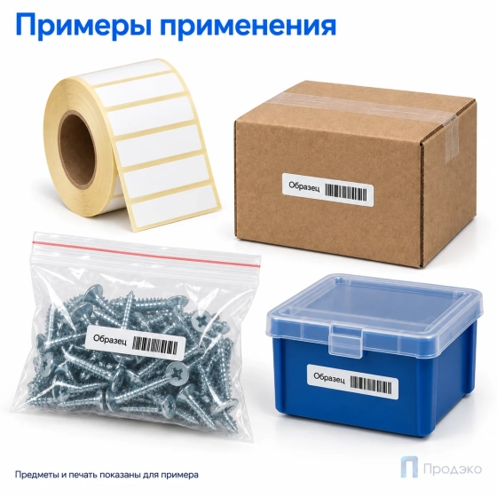 Термоэтикетка ЭКО 30х10 мм (2000 шт, втулка 40 мм)