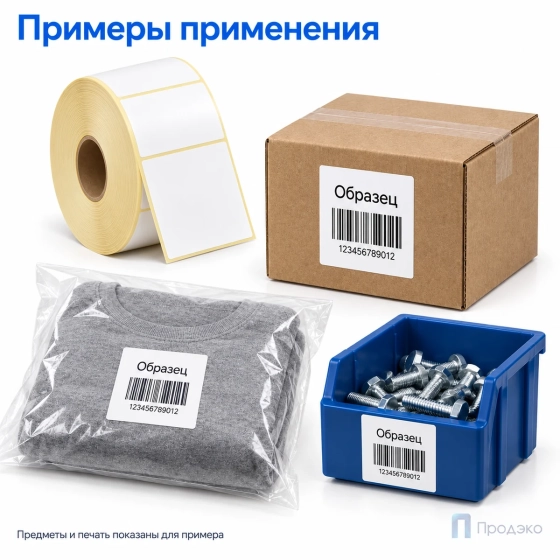 Термоэтикетка ЭКО 58х60 мм (3000 шт, втулка 40 мм)