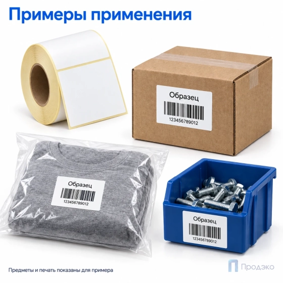 Термоэтикетка ТОП 58х40 мм (700 шт, морозостойкая, втулка 40 мм)