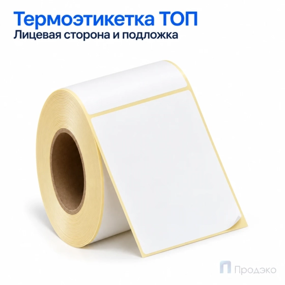 Термоэтикетка ТОП 70х90 мм (300 шт, втулка 40 мм)