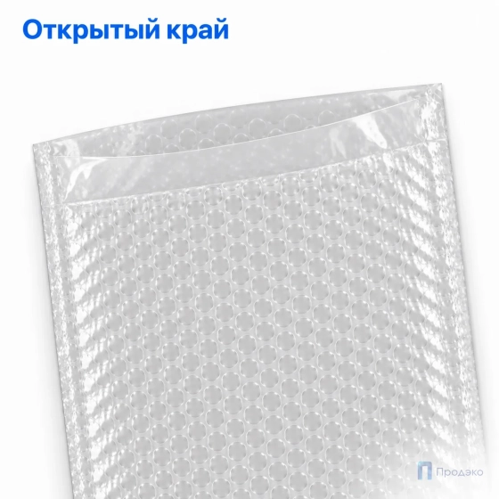 Пузырчатый пакет 30 x 30 cм без клапана (100 шт, трехслойный, прозрачный, 60 гр/м2)