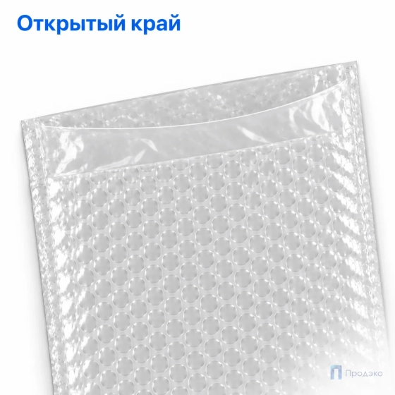 Пузырчатый пакет 45 x 20 cм без клапана (100 шт, трехслойный, прозрачный, 60 гр/м2)