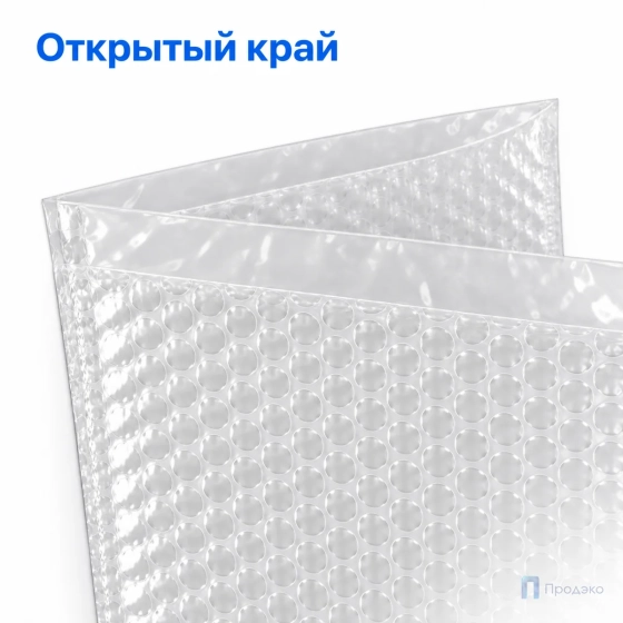 Пузырчатый пакет 60 x 45 cм без клапана (100 шт, трехслойный, прозрачный, 60 гр/м2)