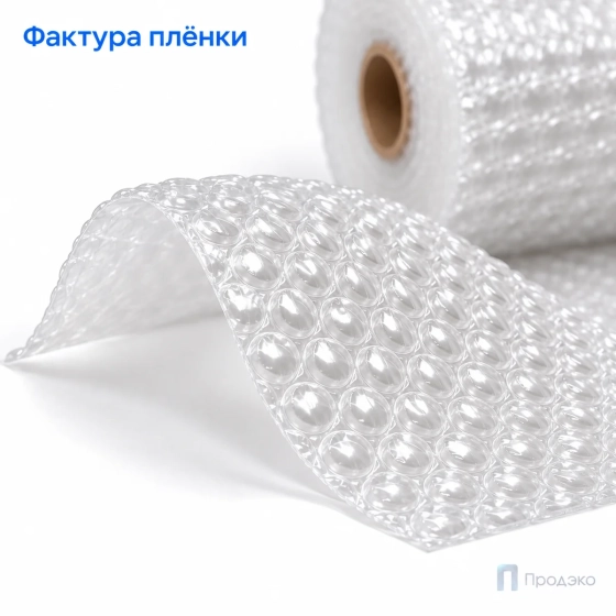 Пузырчатая плёнка 0,3 x 25 м (двухслойная, прозрачная, 40 гр/м2)