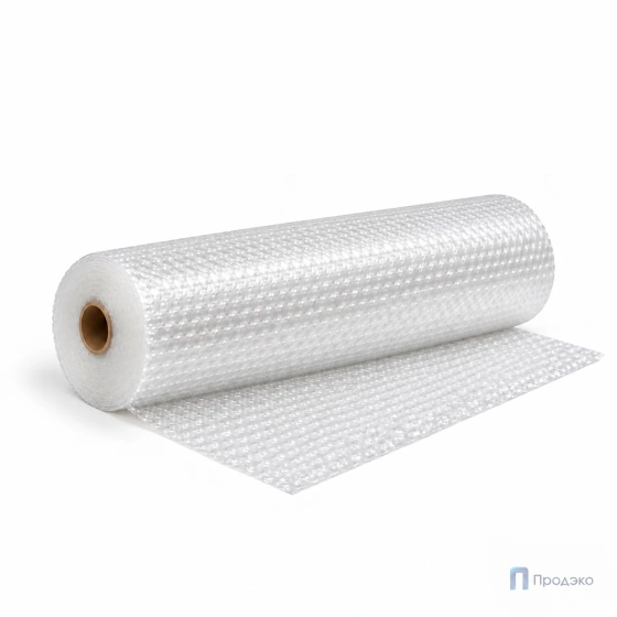 Пузырчатая плёнка 1,2 x 50 м (двухслойная, прозрачная, 40 гр/м2)