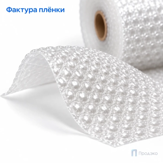 Пузырчатая плёнка 0,5 x 100 м (двухслойная, прозрачная, 40 гр/м2)