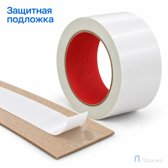 Клейкая лента двухсторонняя 48 мм х 25 м (полипропиленовая)