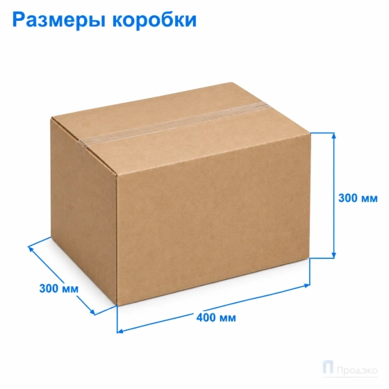 Картонная коробка 400х300х300 (четырёхклапанная, Т23, профиль В, бурая)