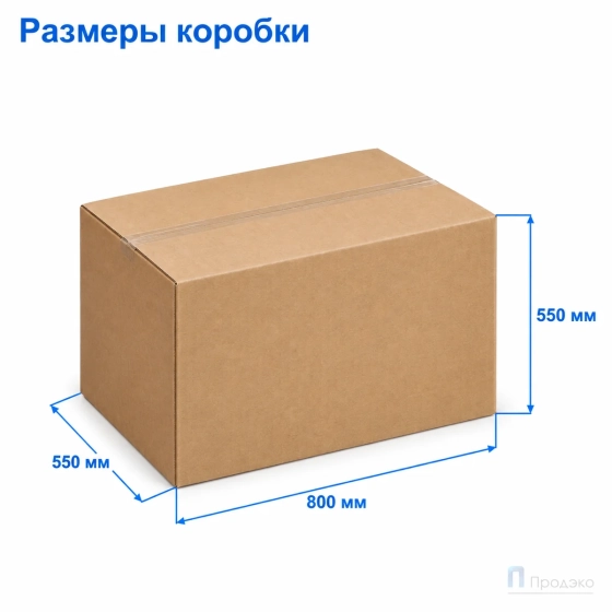 Картонная коробка 800х550х550 (четырёхклапанная, Т24, профиль В, бурая)