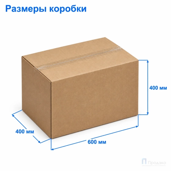 Картонная коробка 600х400х400 (четырёхклапанная, Т24, профиль В, бурая)