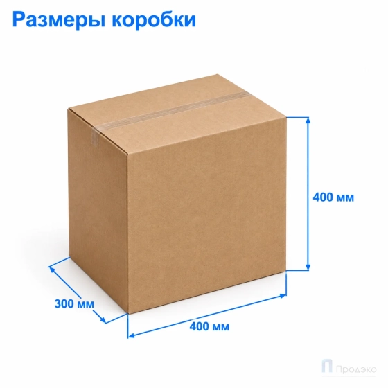 Картонная коробка 400х300х400 (четырёхклапанная, Т23, профиль В, бурая)