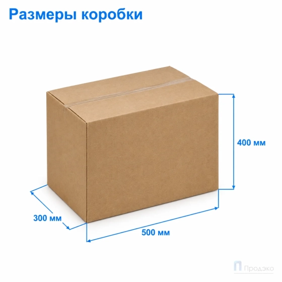 Картонная коробка 500х300х400 (четырёхклапанная, Т23, профиль В)