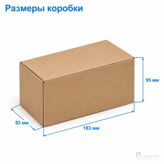 Картонная коробка 183x93x95 (самосборная, Т11, профиль Е, бурая)