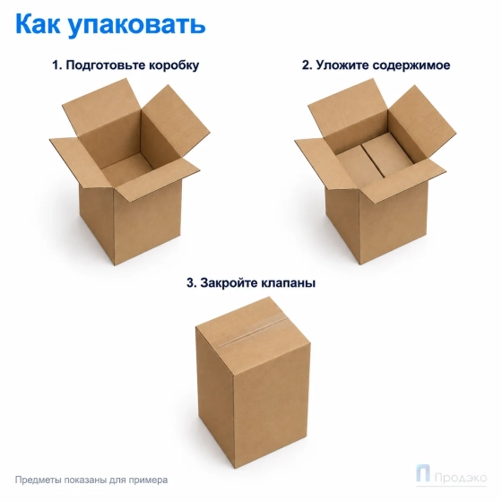 Картонная коробка 113х112х200 (четырёхклапанная, Т22, профиль Е, бурая)