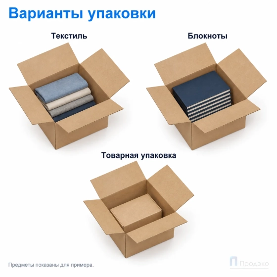 Картонная коробка 200х200х150 (четырёхклапанная, Т23, профиль В, бурая)