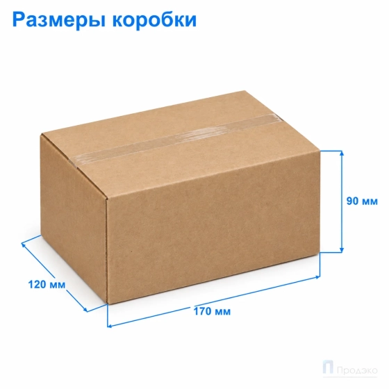 Картонная коробка 170х120х90 (для СДЭК, Т22, профиль В, бурая)
