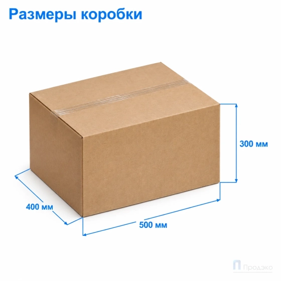 Картонная коробка 500х400х300 (четырёхклапанная, П32, профиль ВС, бурая)