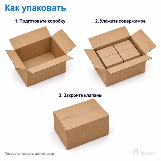 Картонная коробка 1200х800х800 (четырёхклапанная, П32, профиль ВС, бурая)