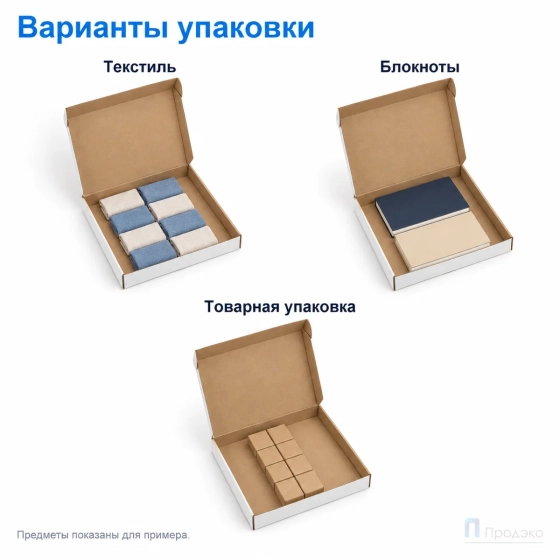 Картонная коробка для пиццы/пирога 330х330х40 (четырёхклапанная, Т23, профиль В, белая)