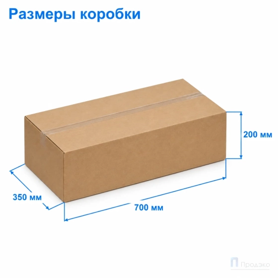 Картонная коробка 700х350х200 (четырёхклапанная, Т23, профиль B, бурая)