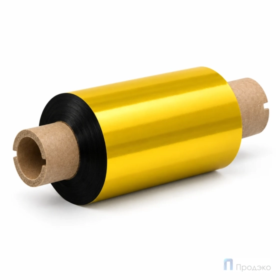 Риббон Resin Premium Color Gold Textile 64мм - 74м - 0,5" - 110мм - OUT