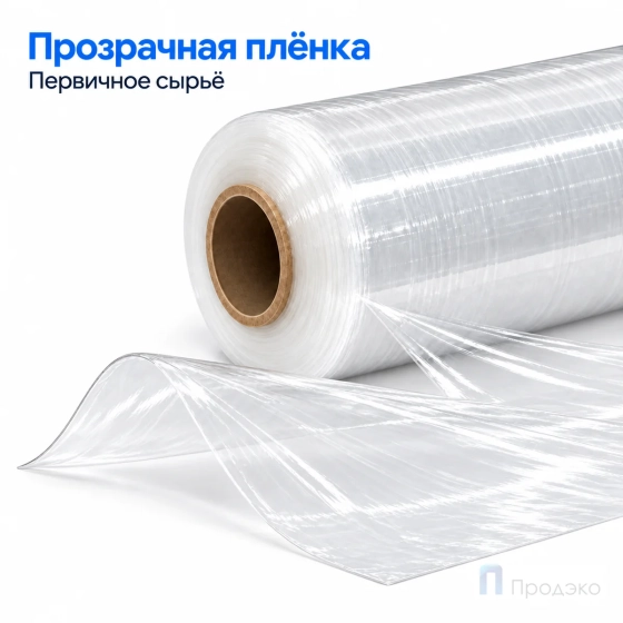 Стрейч плёнка первичная (машинная) 2000 мм (26 кг, 23 мкм, престрейч 250 %)