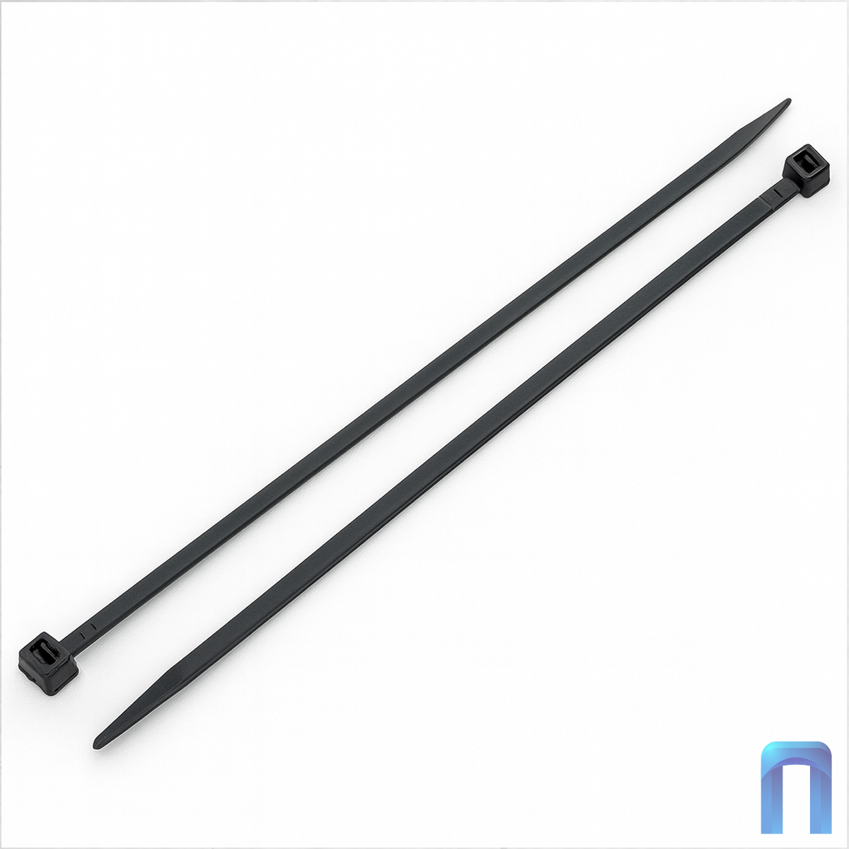 Нейлоновый хомут 2,5 мм x 100 мм, чёрный (100 шт/уп.)