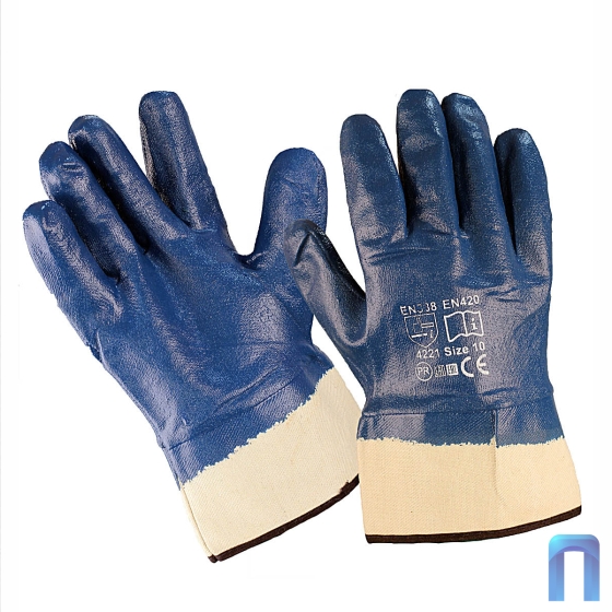 Перчатки нитриловые "Крага" (10 пар в упаковке)