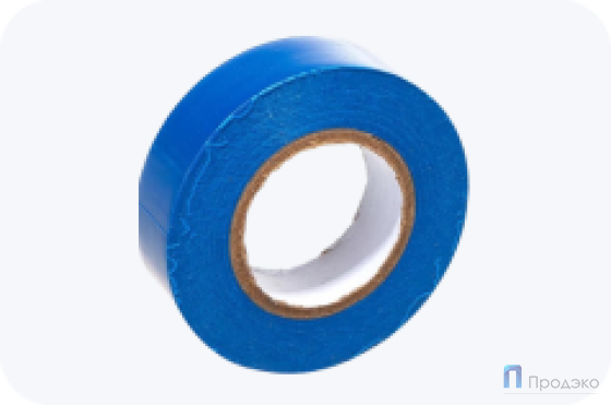 Изолента 19 мм х 25 м (синяя, 150 мкм)