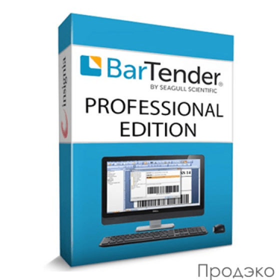 Программа BarTender Professional: Application License + 1 Printer