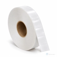 Этикетка термотрансферная полипропиленовая 15х15 мм (4000 шт, прозрачная, втулка 40 мм)