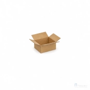 Картонная коробка 180x150x85 (четырёхклапанная, Т22, профиль В, бурая)