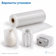 Пузырчатая плёнка 0,6 x 50 м (двухслойная, прозрачная, 40 гр/м2)