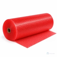 Пузырчатая плёнка 1,5 x 100 м (трехслойная, красная, 60 гр/м2)
