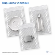 Пузырчатый пакет 20 x 30 cм с клапаном без клея (100 шт, трехслойный, прозрачный, 60 гр/м2)