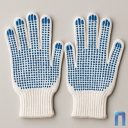 Перчатки трикотажные без ПВХ (4 нити, 10 класс, 10 пар в упаковке)