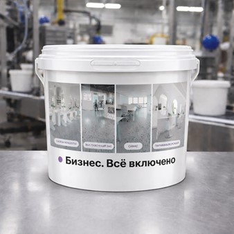 Финальный вариант этикетки на ведре после подбора материала