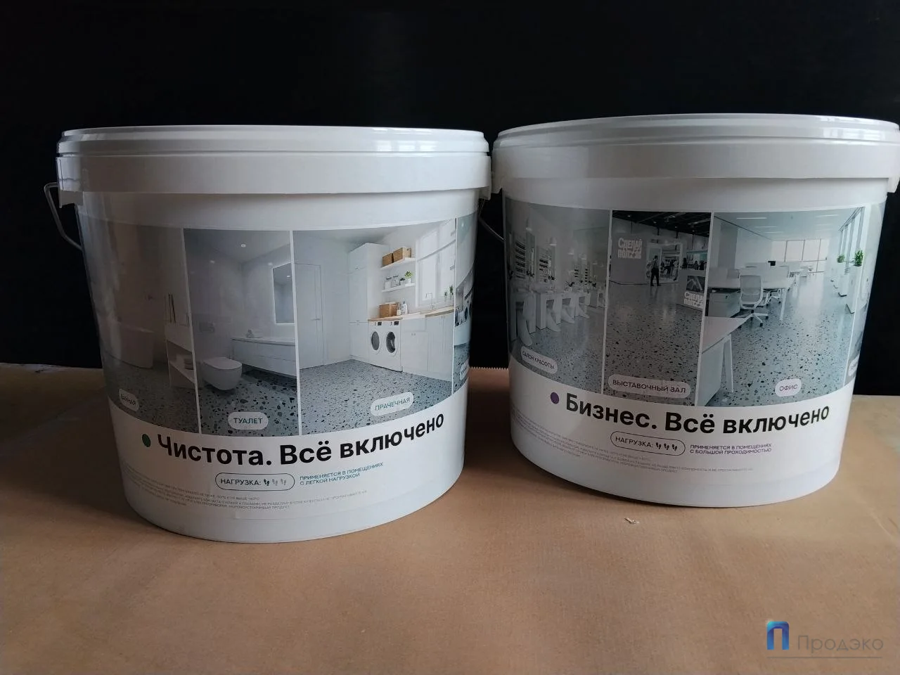 Маркировка пластиковых ведер Чистота и Бизнес