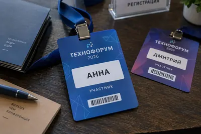 Бейдж участника конференции